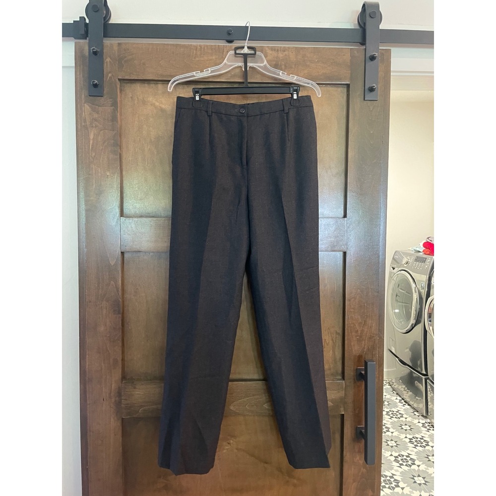 Pendleton Womens High Waisted Straight‎ Leg Dress Pants Charcoal Gray Size 10 - Picture 2 of 9